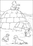 coloring page Lars the little polar bear